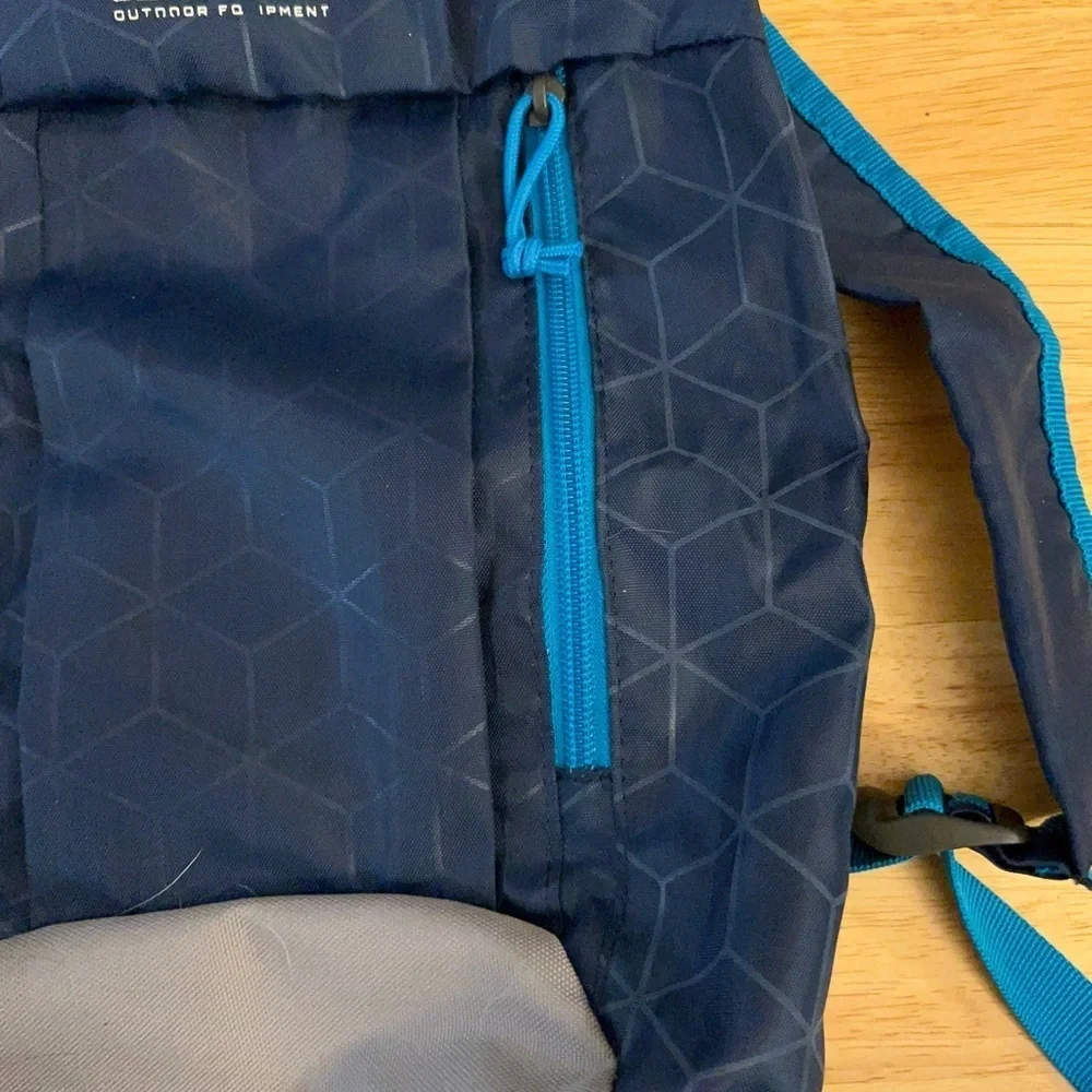 Ozark Trail 10 Liter Hiking Backpack Blue & Embossed Pattern